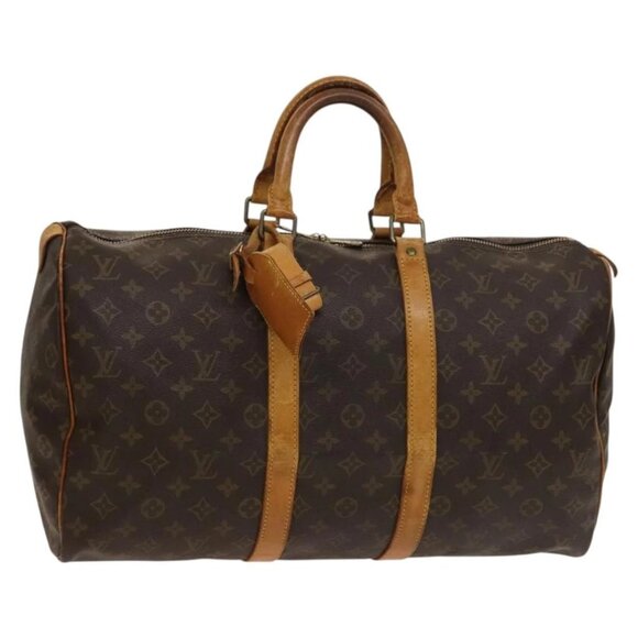 LOUIS VUITTON Monogram Keepall 45 Boston Bag M41428 LV Auth 136777 - Picture 1 of 16